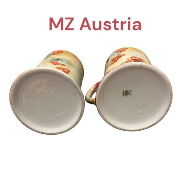 MZ Austria Hand Painted Mug Tankard Mug fancy berry mugs - Picture 3 of 11